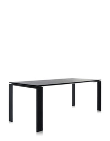 Four Rectangular Dining Table | Single | Black/Black