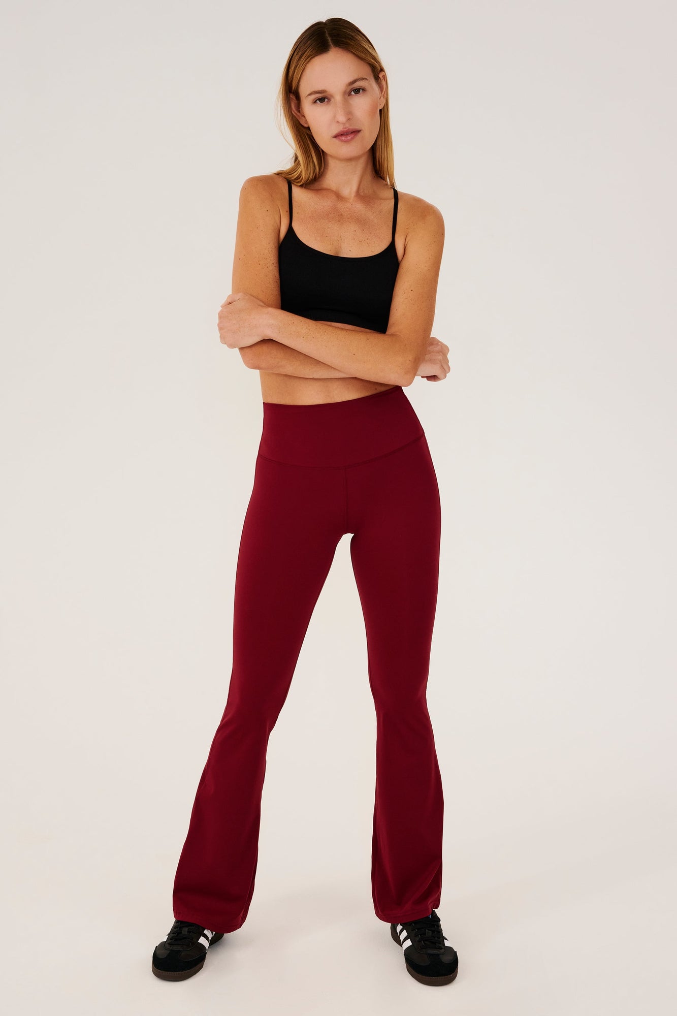 Raquel High Waist Rigor Flare | Bordeaux