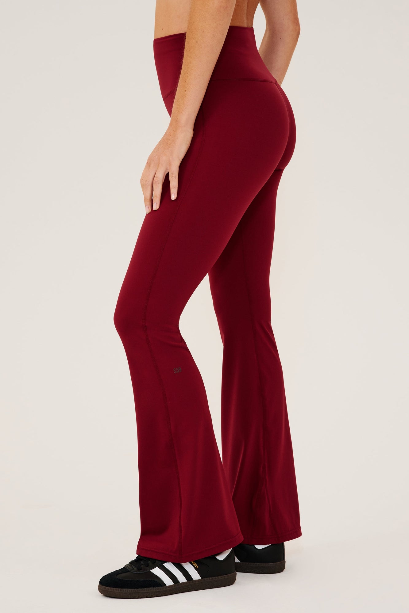Raquel High Waist Rigor Flare | Bordeaux