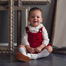 Baby Boys | Victor Ceremony Romper and Shirt | White x Red