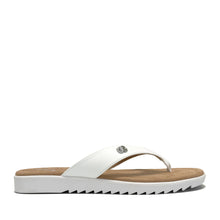 Jordyn Sandal Thong | White Faux Nappa