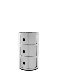 Componibili Metal Storage Unit - 3 Elements | Single | Chrome