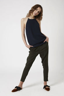Emma Halter Neck Cami | French Navy
