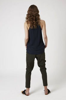 Emma Halter Neck Cami | French Navy