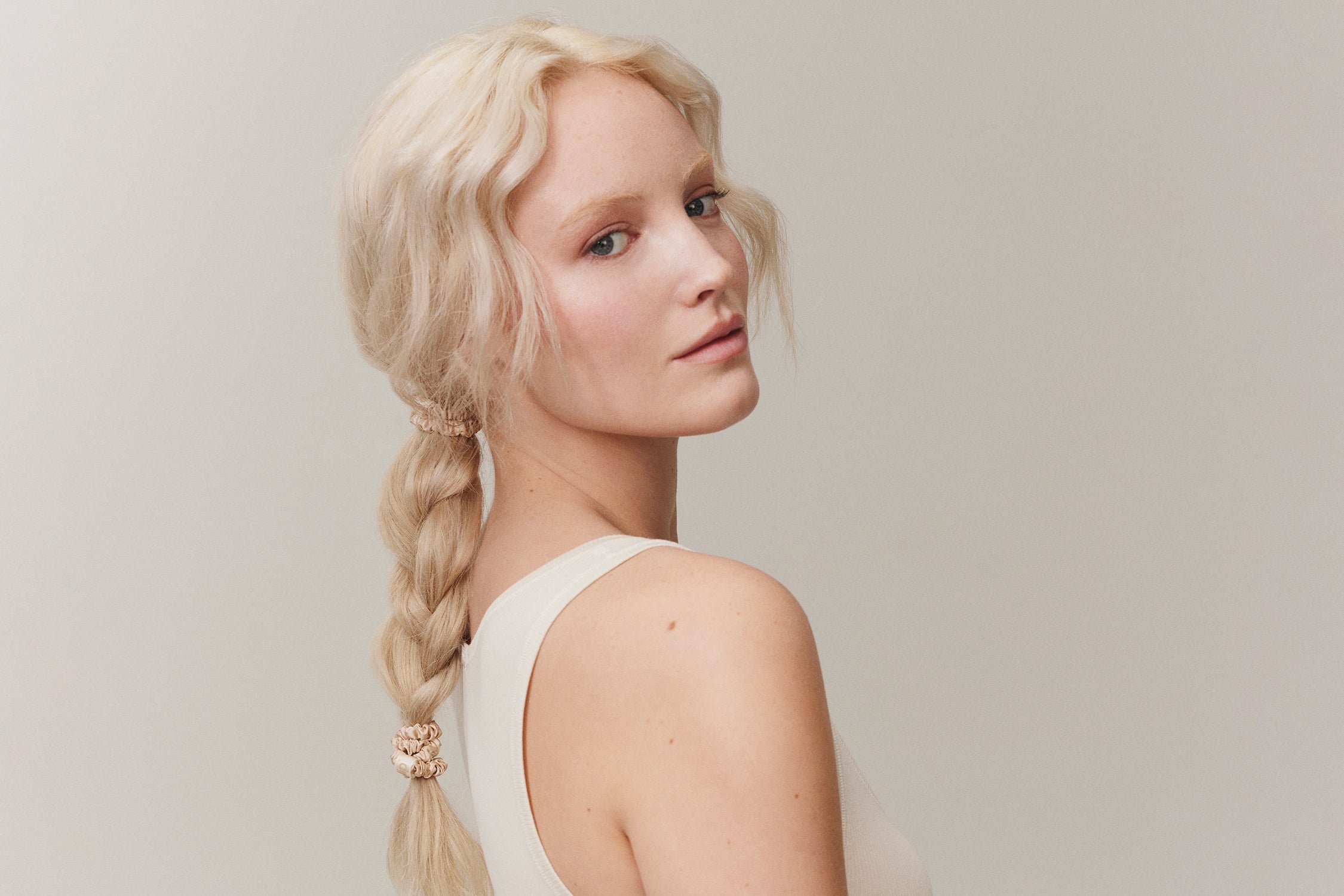 Back to Basics Skinny Scrunchies | Blonde | Set of 4