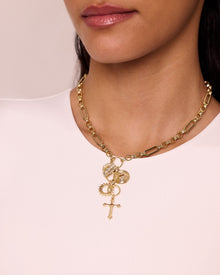 Mason Necklace | Clear Crystal | 14K Gold Plated