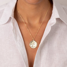 Large Vintage Coin Pendant Necklace - Adina's Jewels