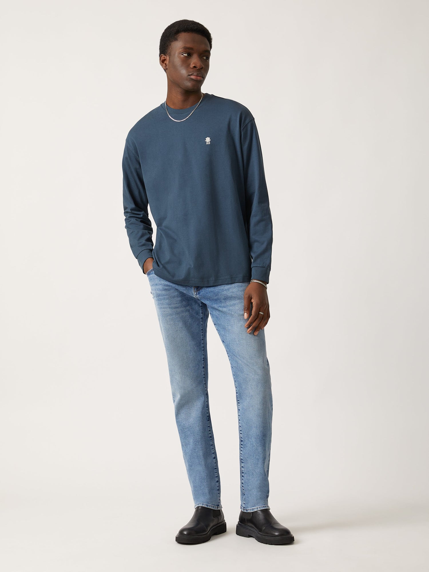 Mens | Water Tower Long Sleeve T-shirt | Moonlit Ocean