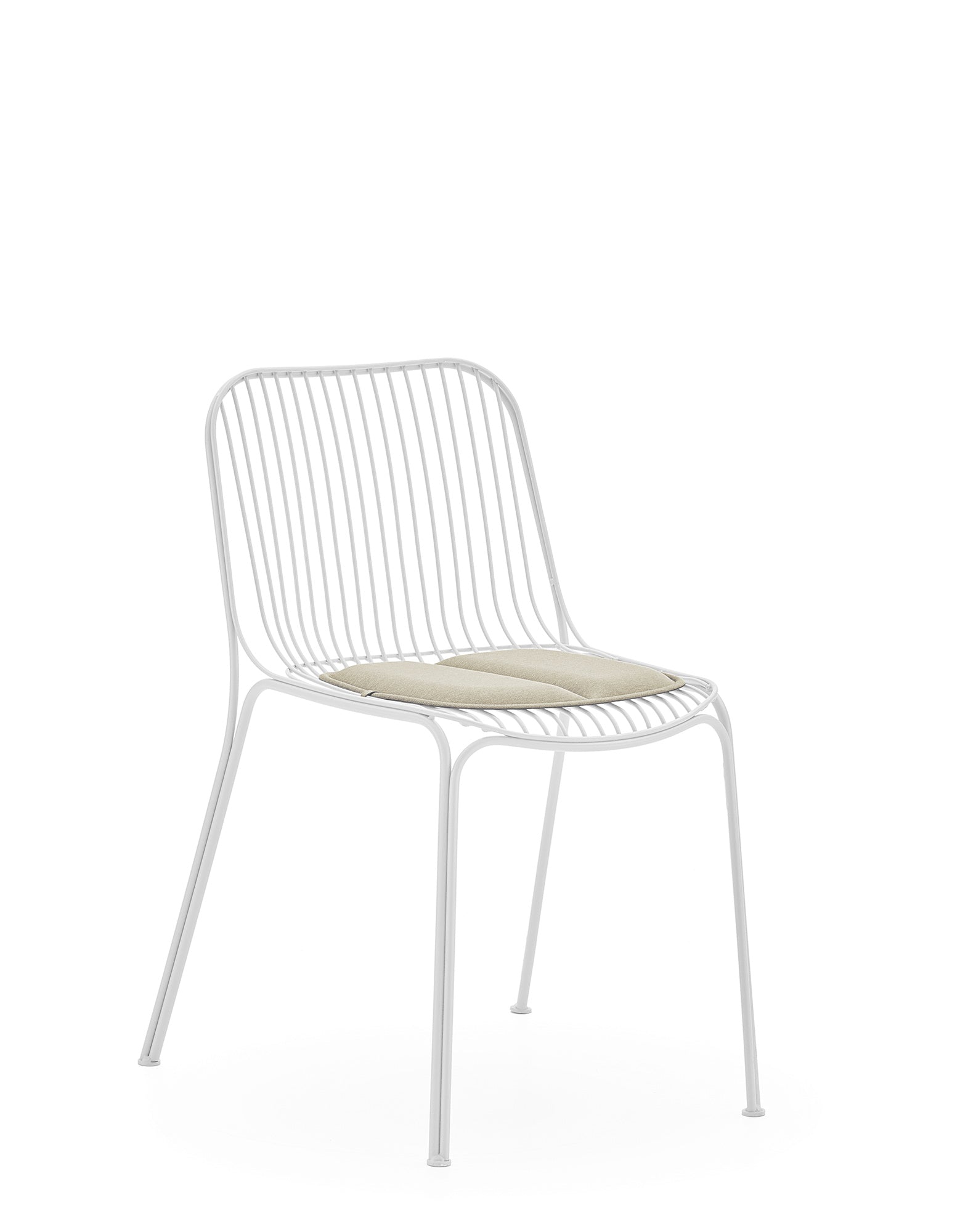 Hiray Armless Chair | Single | White