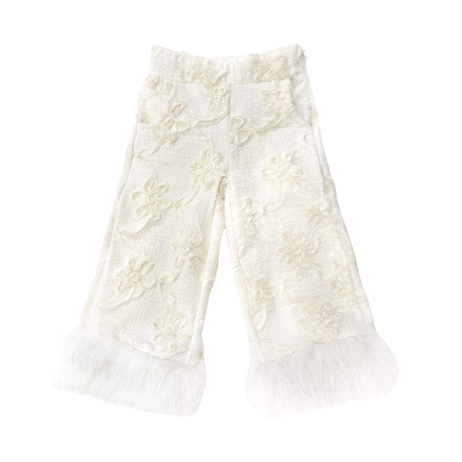Girl | Ava Flower Wide Leg Pants | Ivory