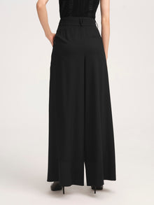 High-Waisted Wide Leg Pants | Black