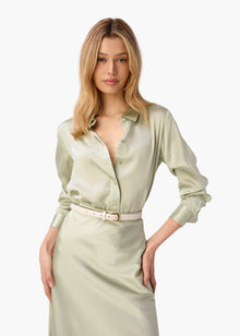 Crosby Silk Blouse | Sea Glass