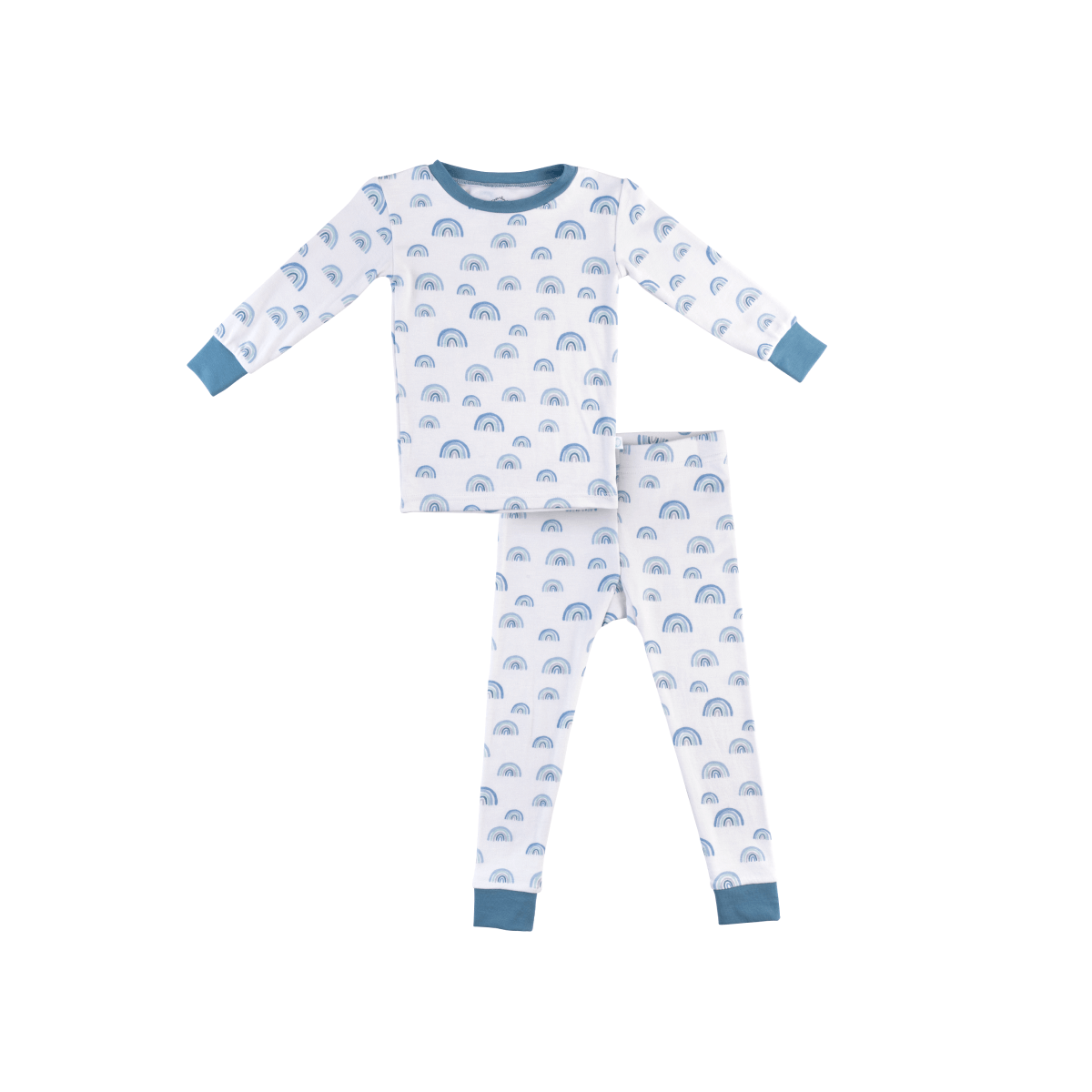 Boy | Toddler Bamboo Pajamas | Blue Rainbow