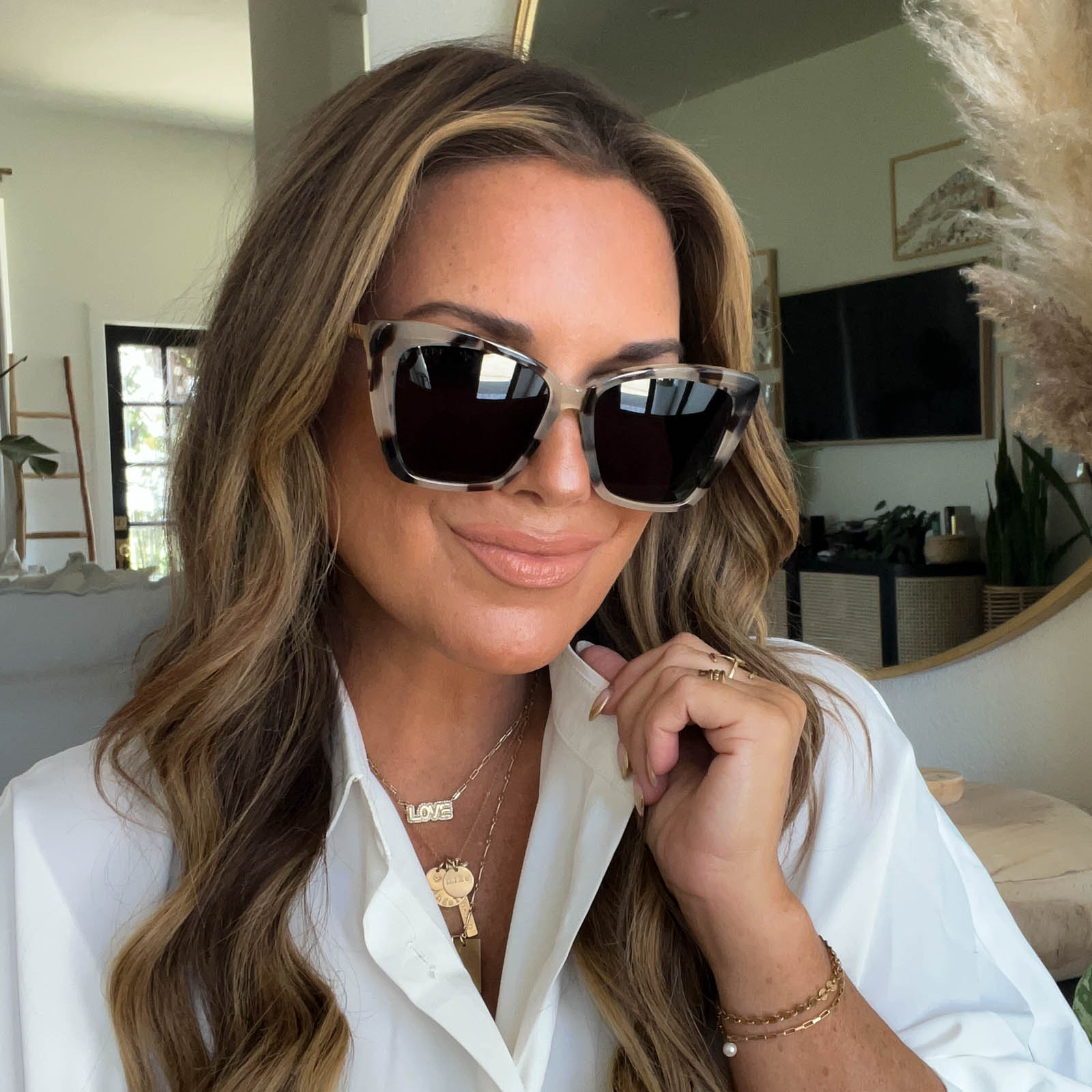 Womens | Becky II Sunglasses | Cream Tortoise | Grey Polarized Lenses