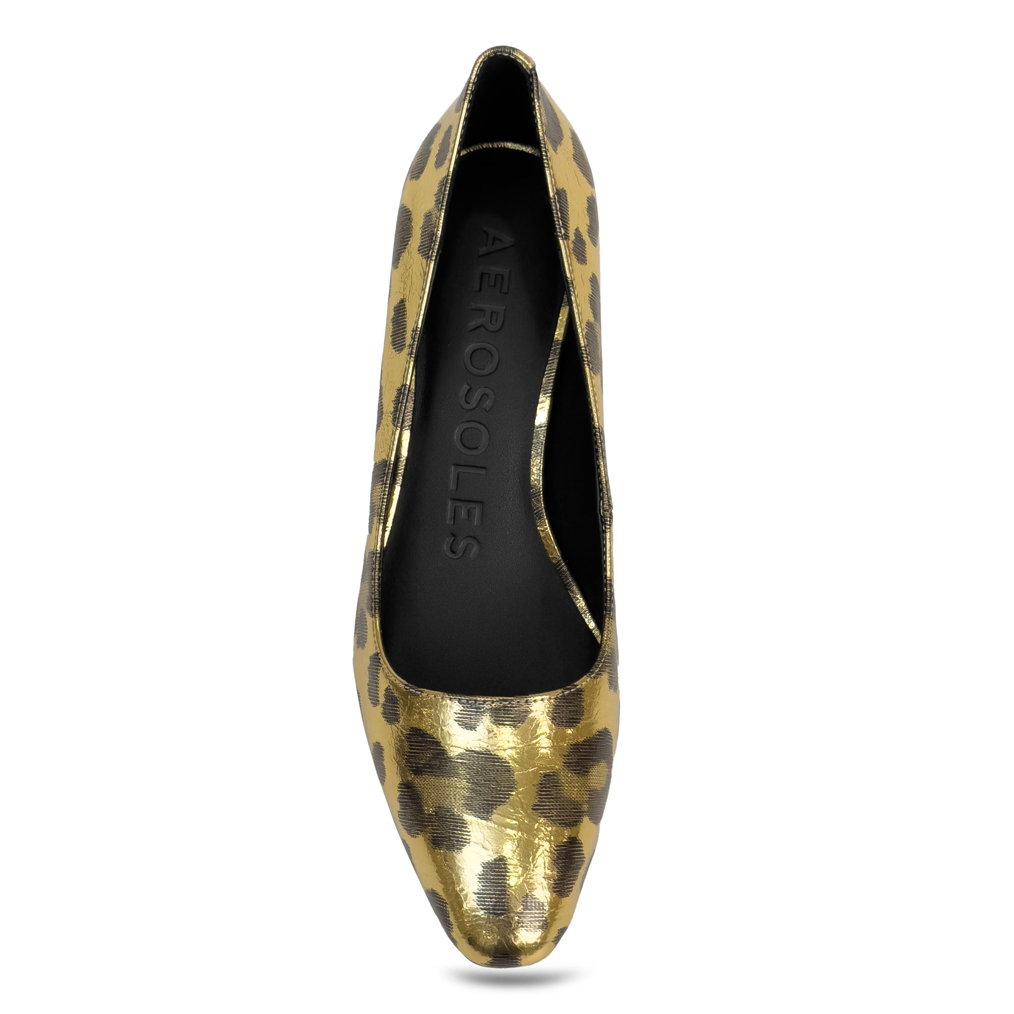 Minetta Dress Pump | Gold Multi Faux Metallic Leopard Print