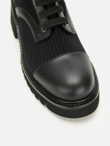 Classic Knitted Martin Boots | Black