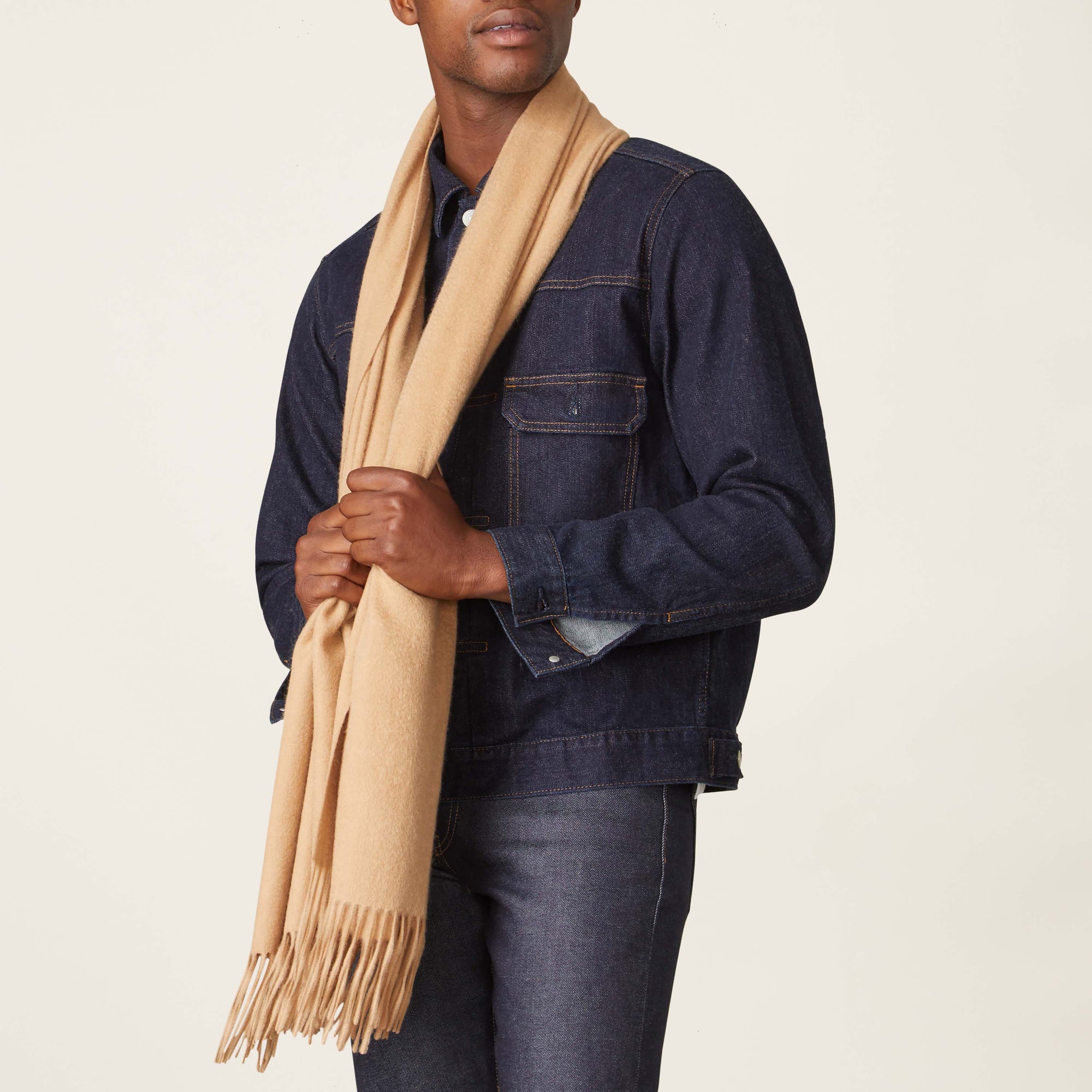 Unisex | Casey Cashmere Scarf | Camel