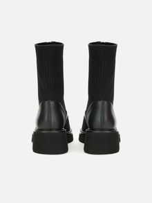 Classic Knitted Martin Boots | Black