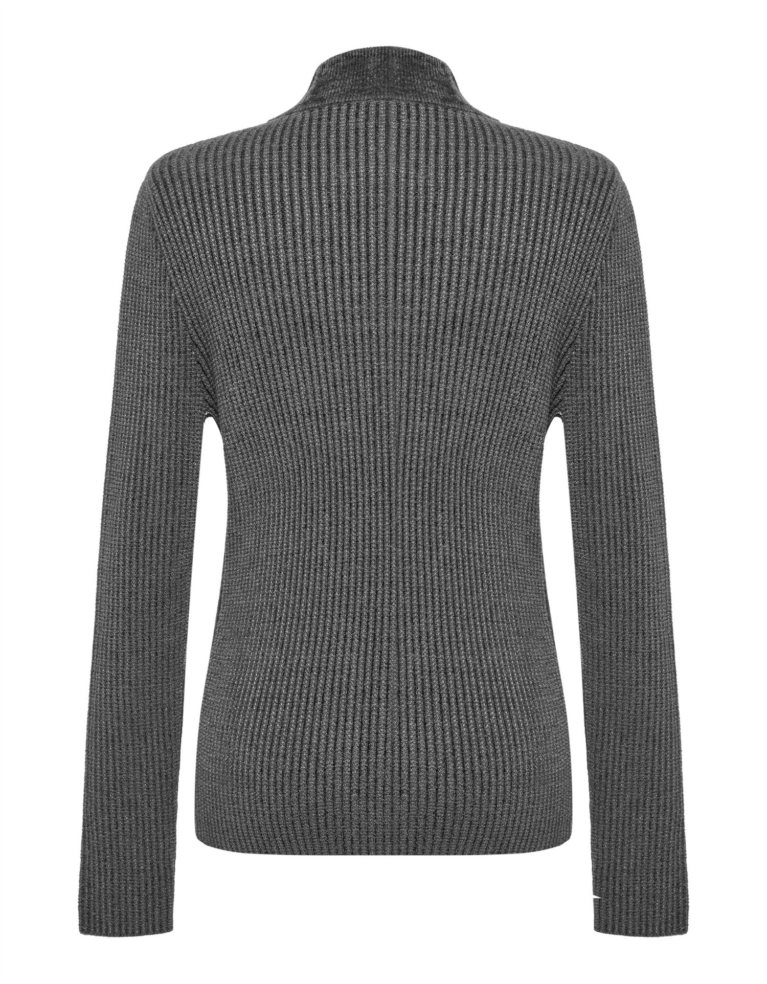 Imported Chenille Knitted Sweater | Grey