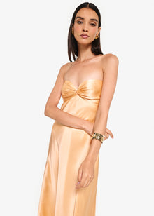 Aveiro Strapless Dress | Cantaloupe