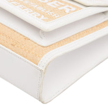 Burberry | Pre-Owned Pocket Raffia Satchel | Brown/Beige