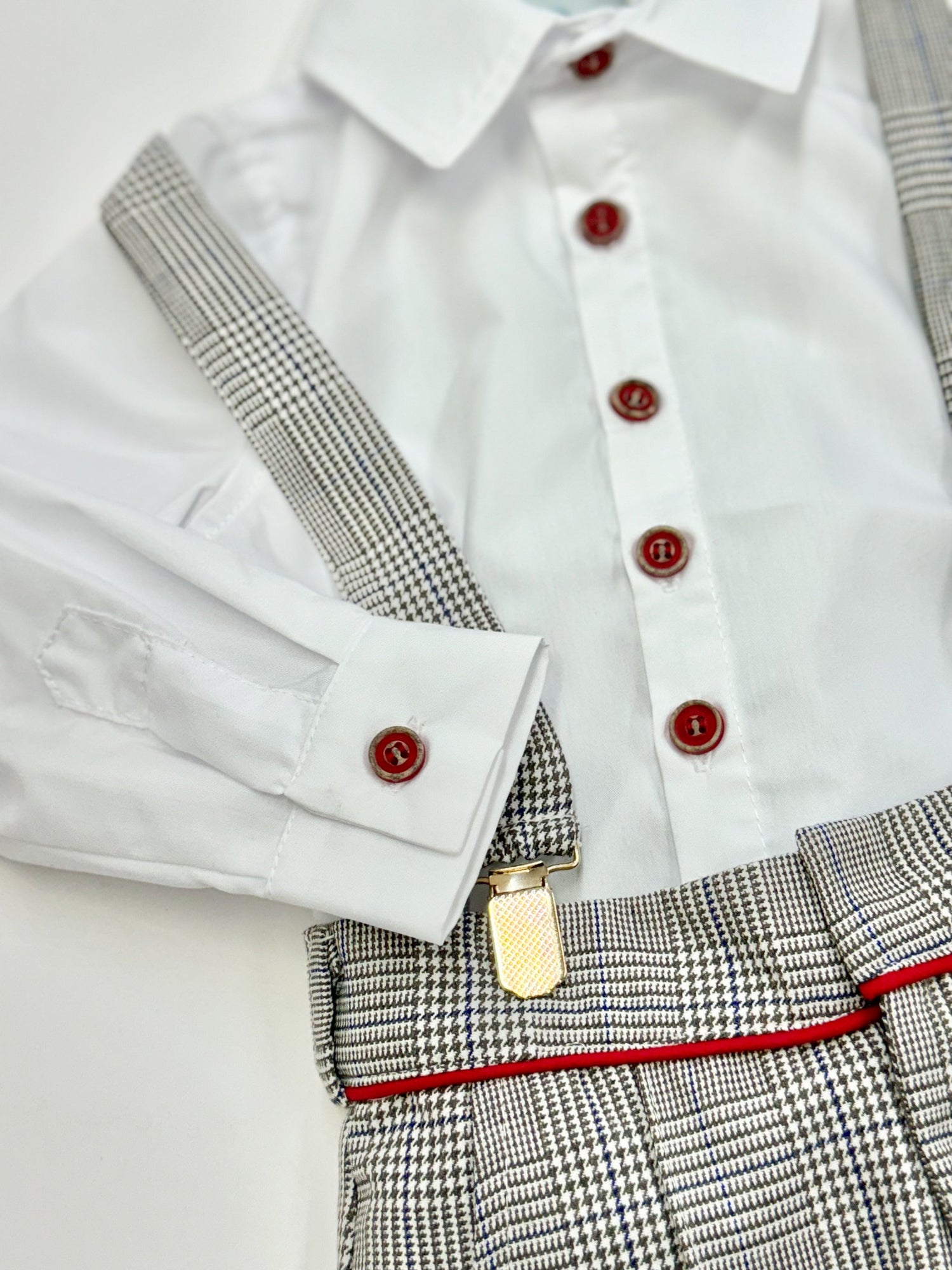 Baby Boys | George Print Top and Pants Set | Tartan