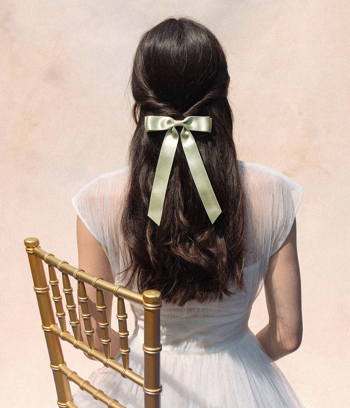 Loren Hope x Bardot Bow Gallery - Silk Hair Bow in Sage - Loren Hope