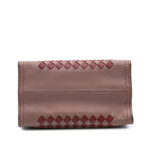 Bottega Veneta | Pre-Owned Nappa Intrecciato Chain Wallet | Pink