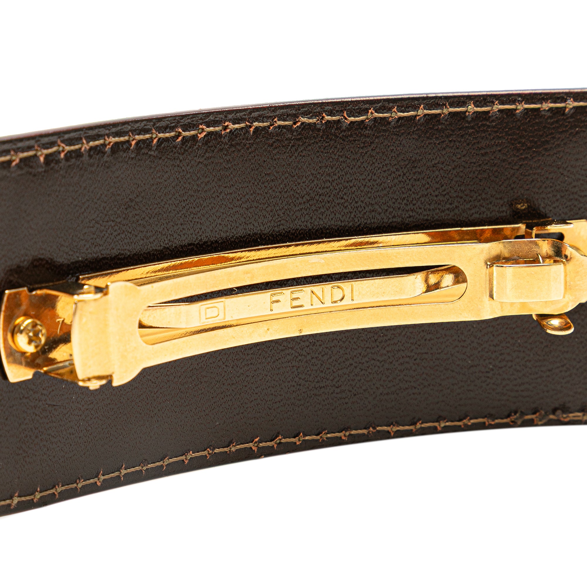 Luxclusif | Fendi | Pre-Owned Zucca Canvas Barrette Hair  display picture 1
