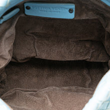 Bottega Veneta | Pre-Owned Nappa Intrecciato Bucket Bag | Blue/Light Blue