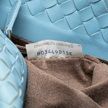 Bottega Veneta | Pre-Owned Nappa Intrecciato Bucket Bag | Blue/Light Blue