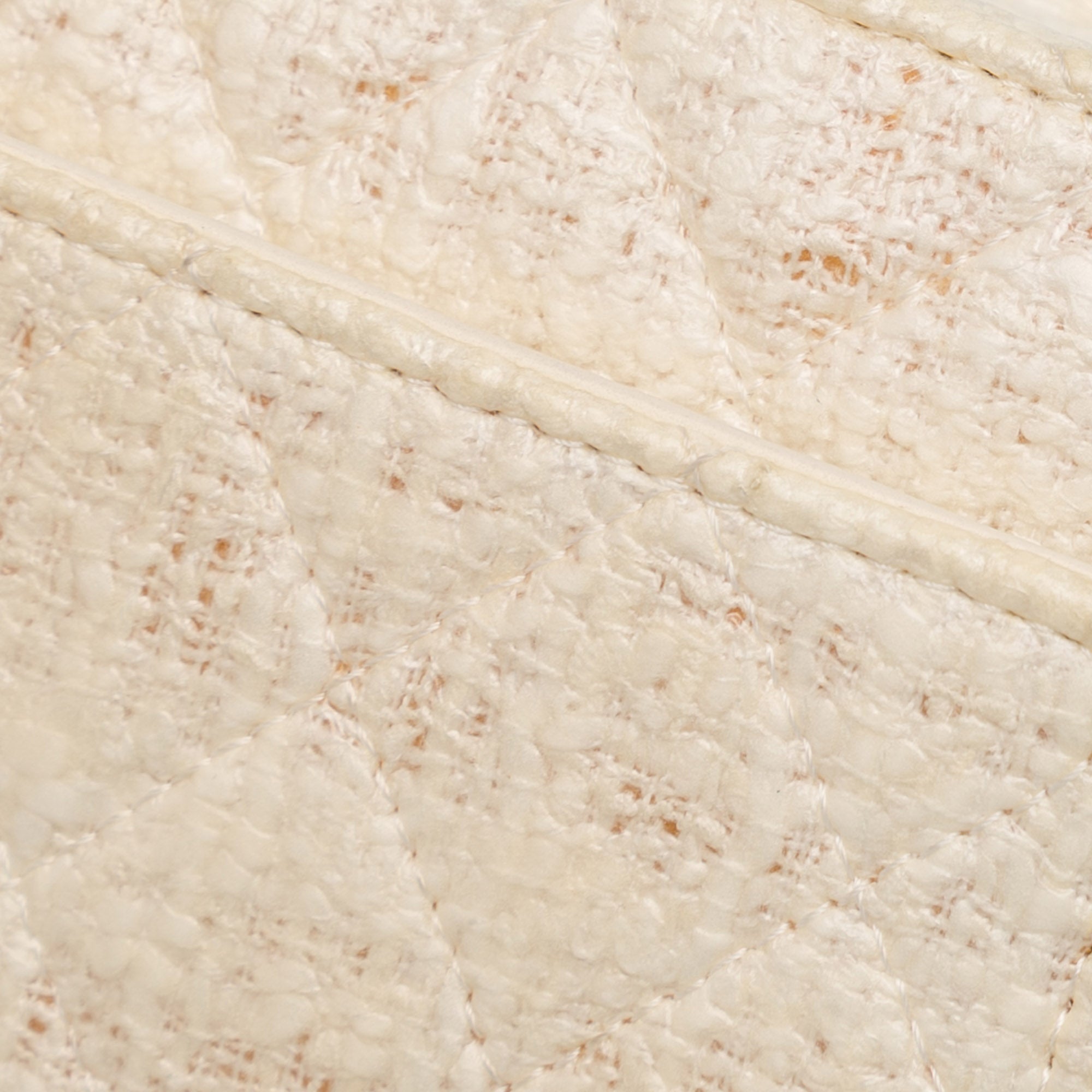 Chanel | Pre-Owned CC Coated Tweed Wallet On Chain - I | Brown/Beige