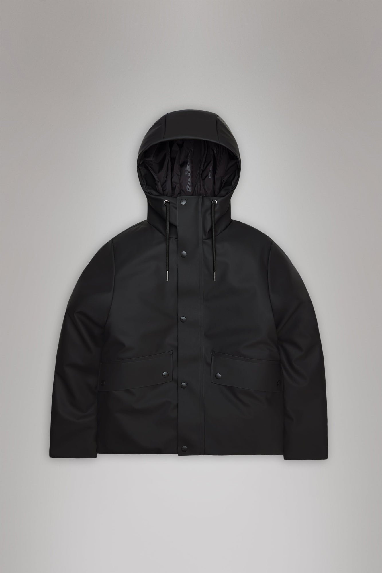 RAINS Nome Short W Parka Black Jacket