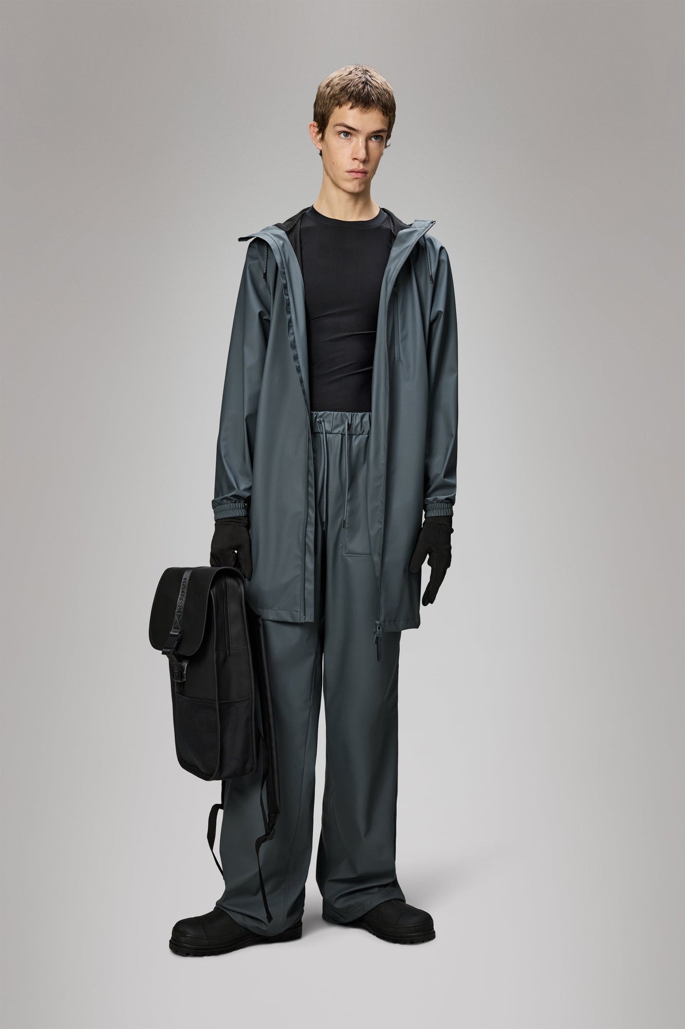 RAINS Long Storm Breaker Lagoon Jacket