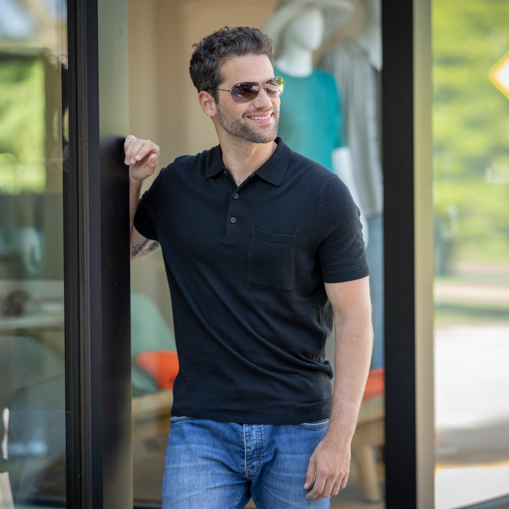 Mens | Santos Polo | Black