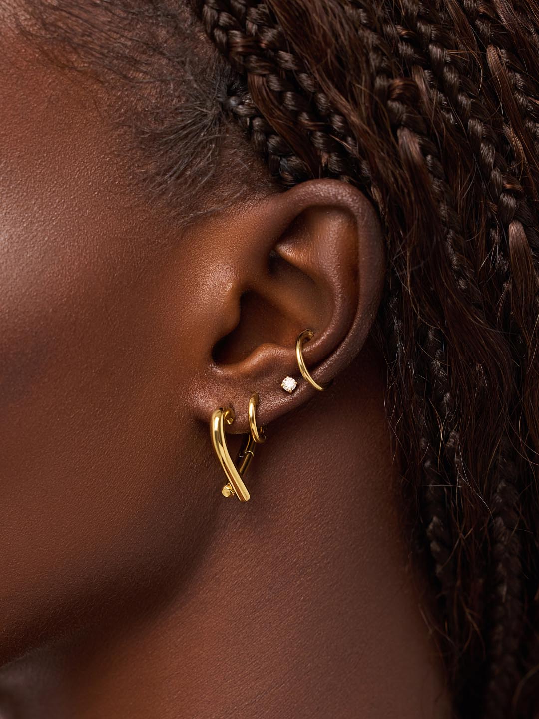 Heart Earrings - Keilan | 14K Gold on Brass