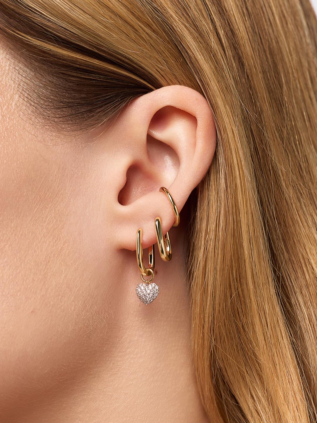 Ellery Drop Earrings | 14K Gold on Brass | Cubic Zirconia