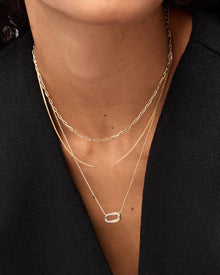 Blake Mini Pendant | 14K Gold on Brass/Rhodium on Brass