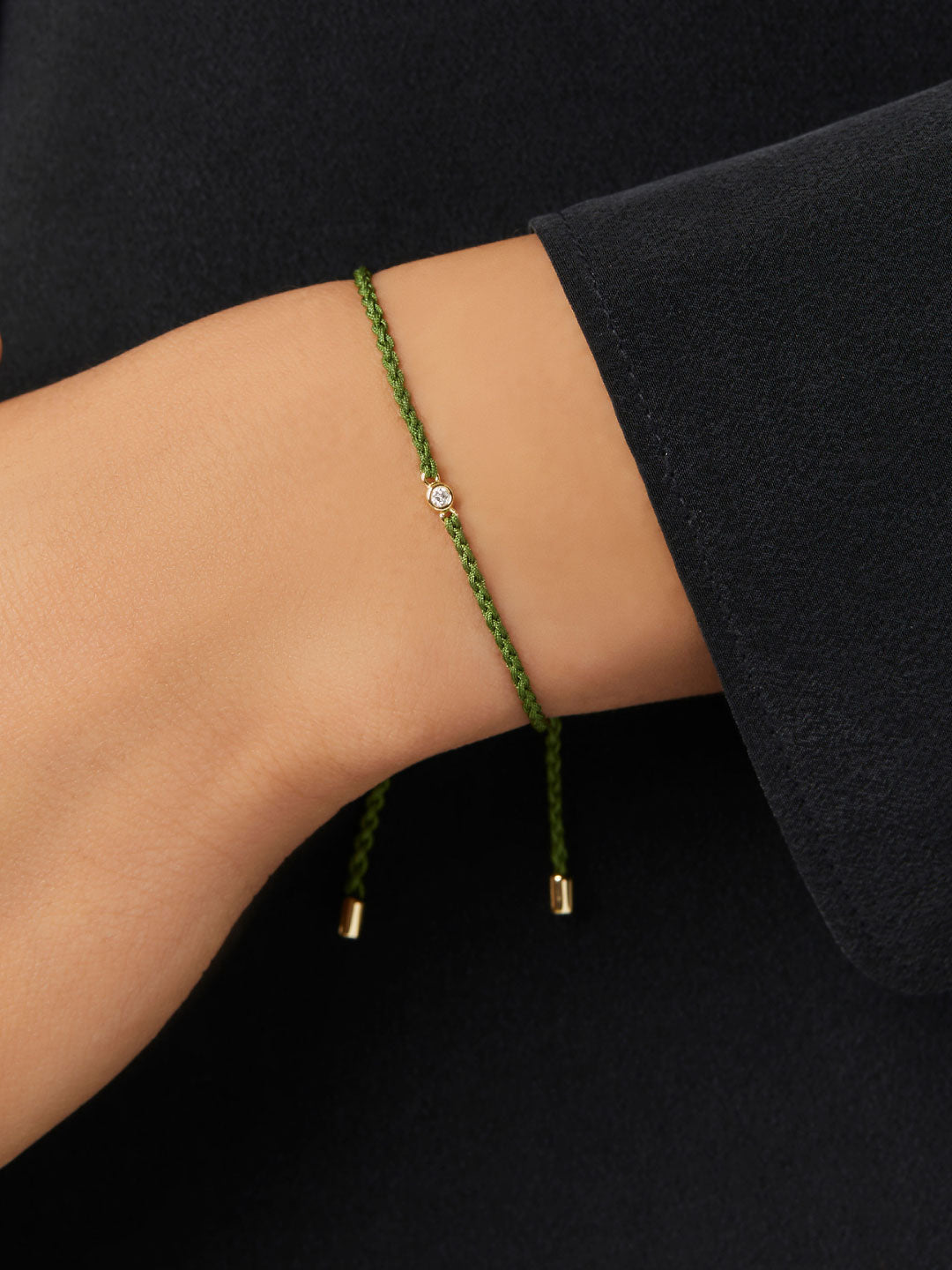 Ana Luisa Jewelry Bracelets Light Chains Diamond Bracelet Green Diamond Bracelet Small Silver