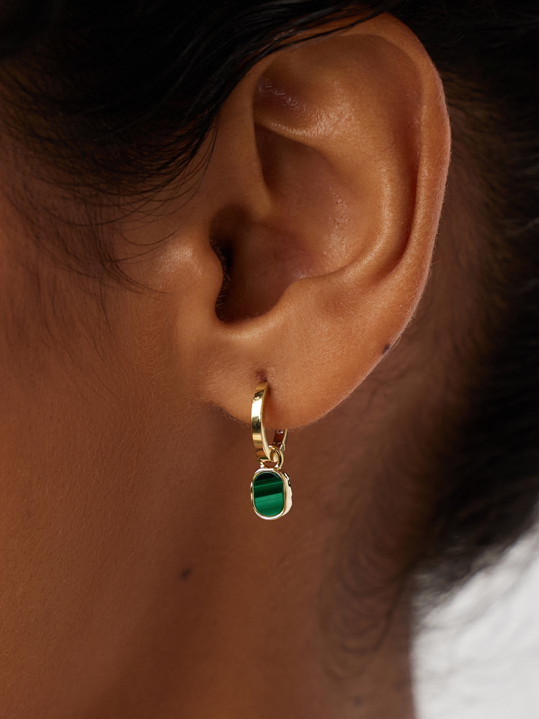 Ana Luisa Jewelry Earring Charms Malachite Charms Gold