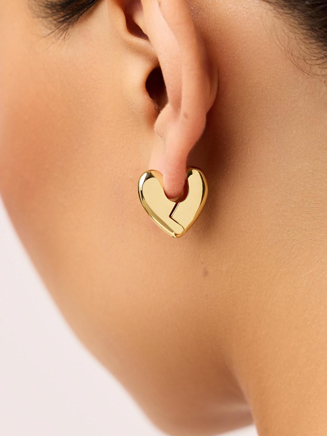 Heart Earrings - Heartbreaker | 14K Gold on Brass