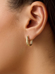 Ana Luisa Jewelry Earrings Hoop Earrings Statement Earrings Rox Small Bold Gold