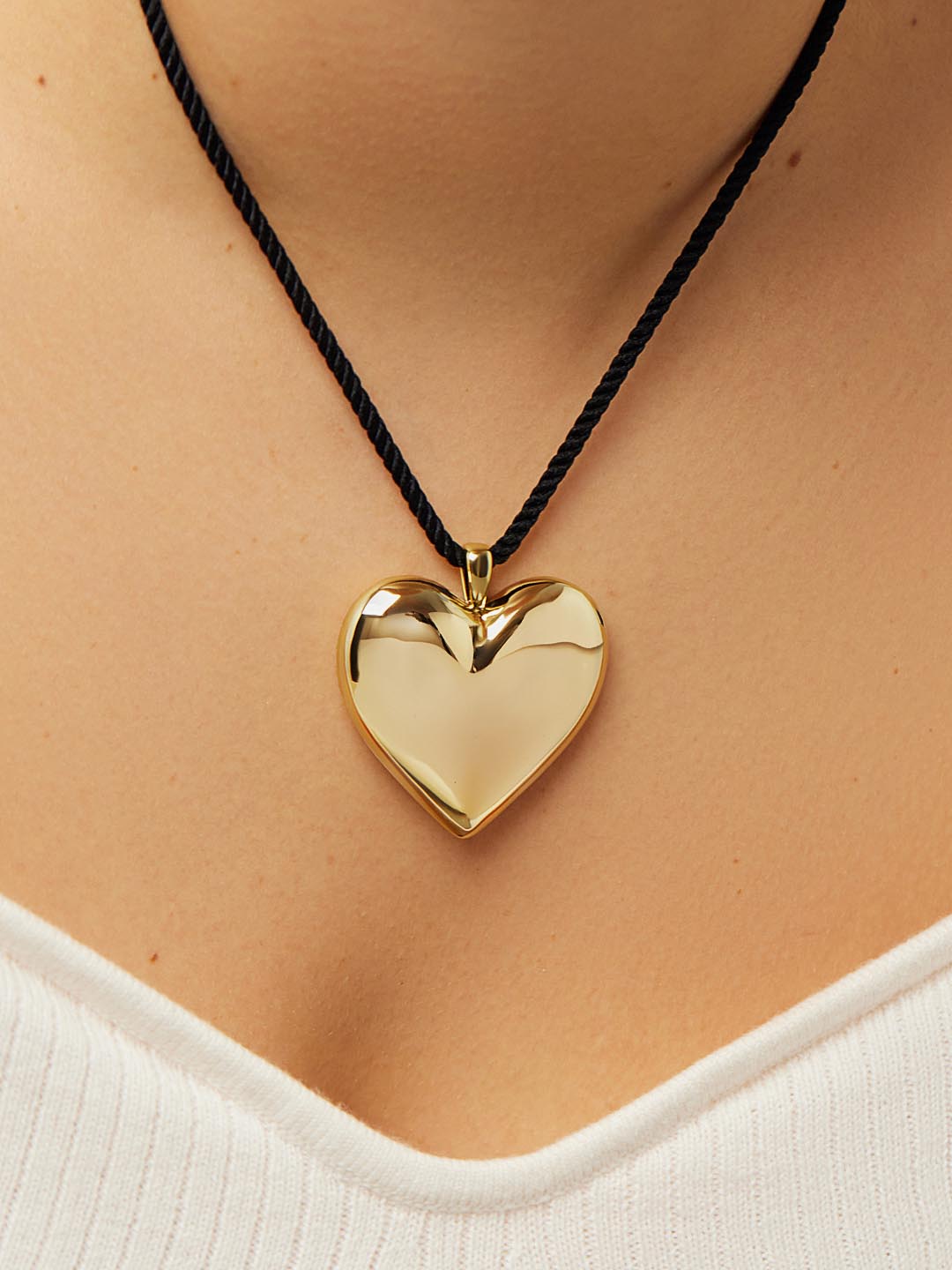 Ana Luisa Jewelry Necklace Statement Necklace Gold Heart Necklace Vera Gold