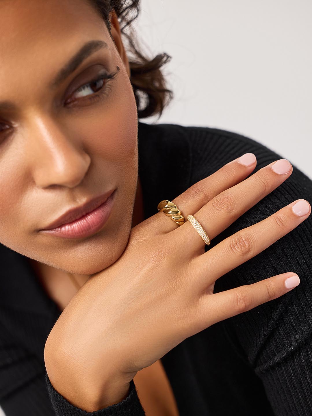 Gold Twist Ring - Rope Bold | 14K Gold on Stainless Steel