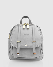 Women | Camila Leather Backpack | Grey