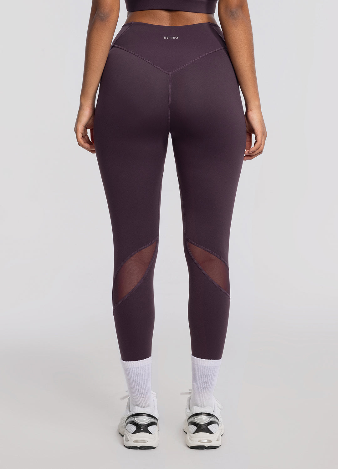 High-Waisted Stretch Performance Leggings | Midnight Plum