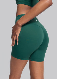 High-Waisted Impact Mesh Shorts | Dark Moss