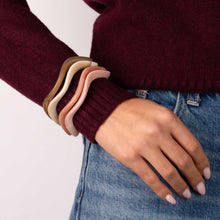 Colored Wavy Resin Bangle Stack Set - Adina's Jewels