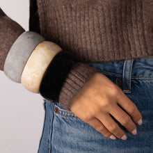 Neutral Marble Resin Bangle Trio Set - Adina's Jewels