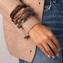 Smoky Wave Resin Bangle Set - Adina's Jewels
